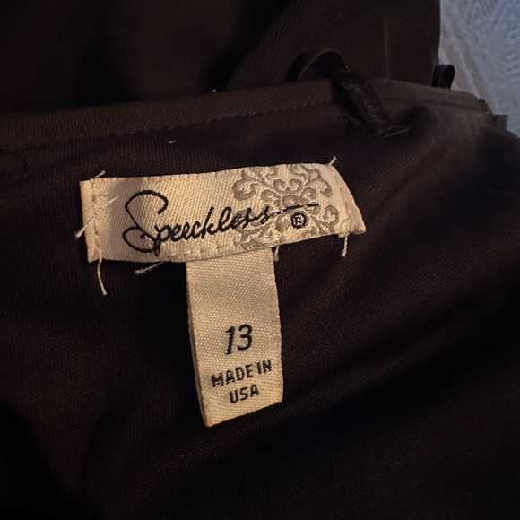 Black dress with rhinestones - Picture 3 of 4